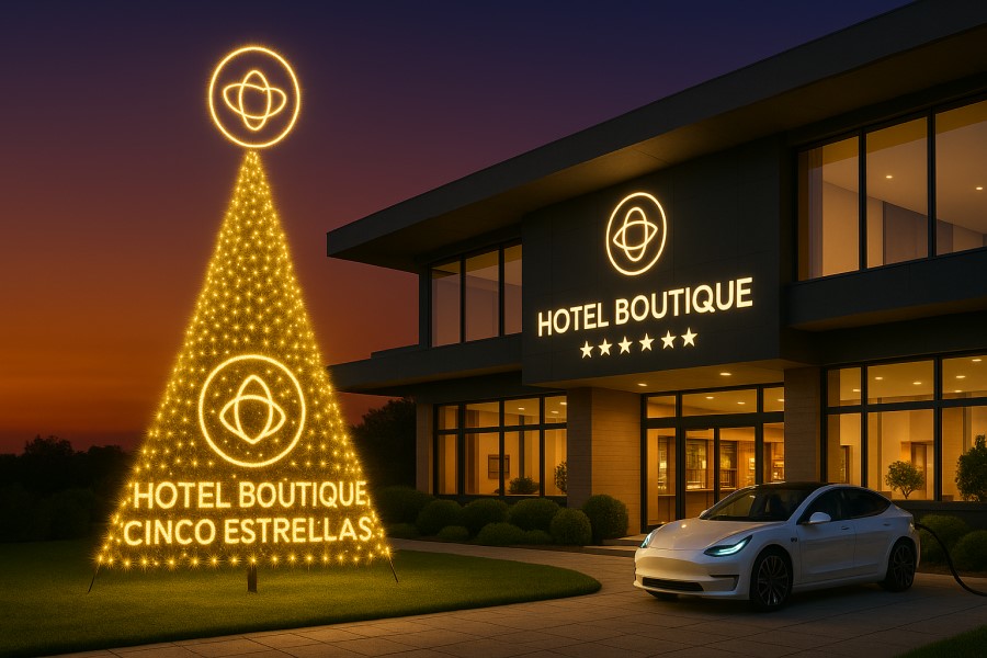 Arbol de Navidad Mastil iluminacion led
